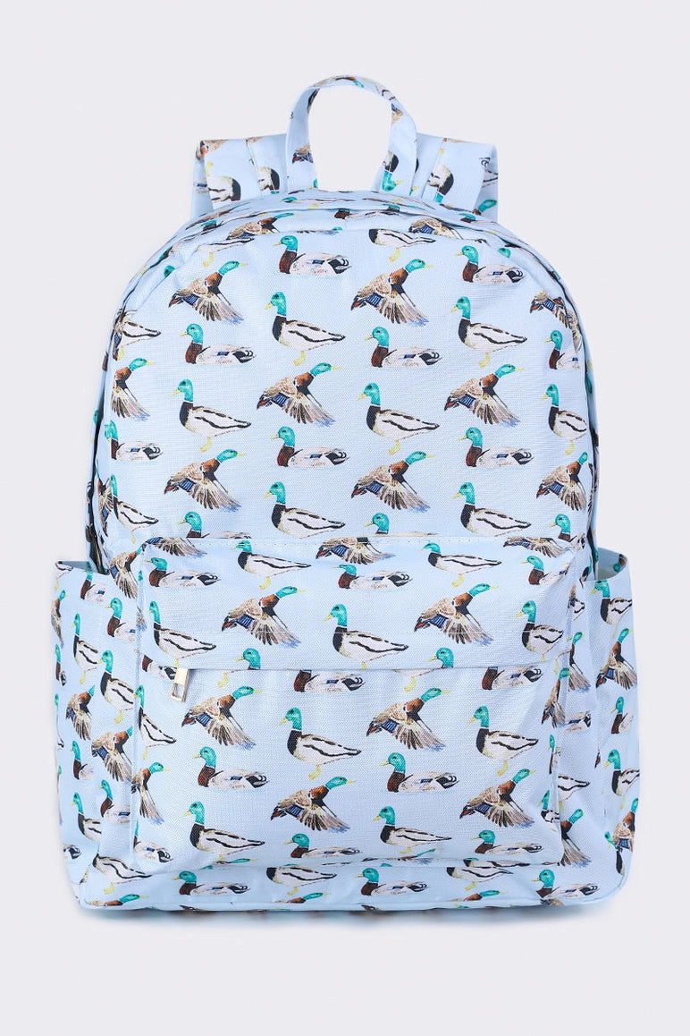 Blue Duck Hunting Kids Canvas Backpack