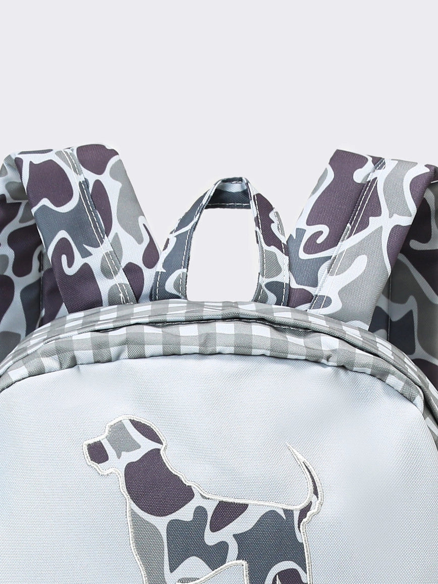 Hunting Dog Appliqué Kids Boys Canvas Backpack