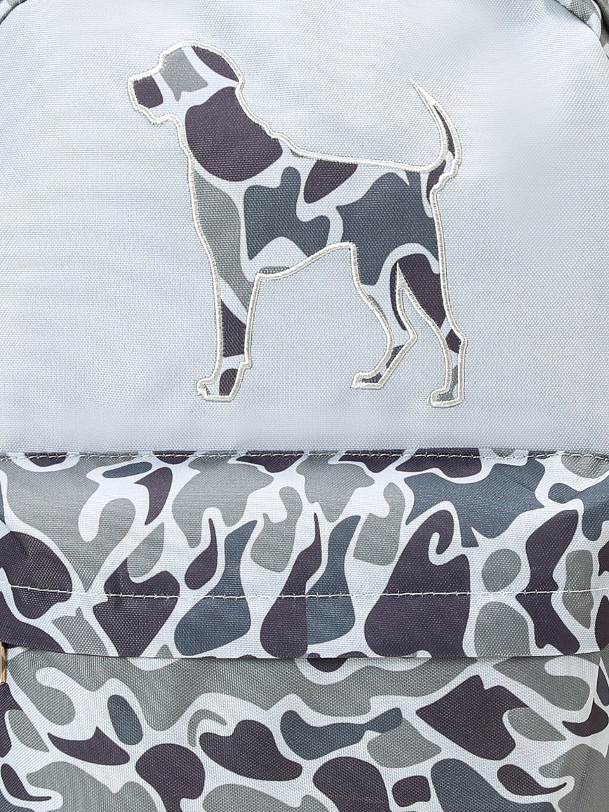 Hunting Dog Appliqué Kids Boys Canvas Backpack