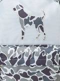 Hunting Dog Appliqué Kids Boys Canvas Backpack