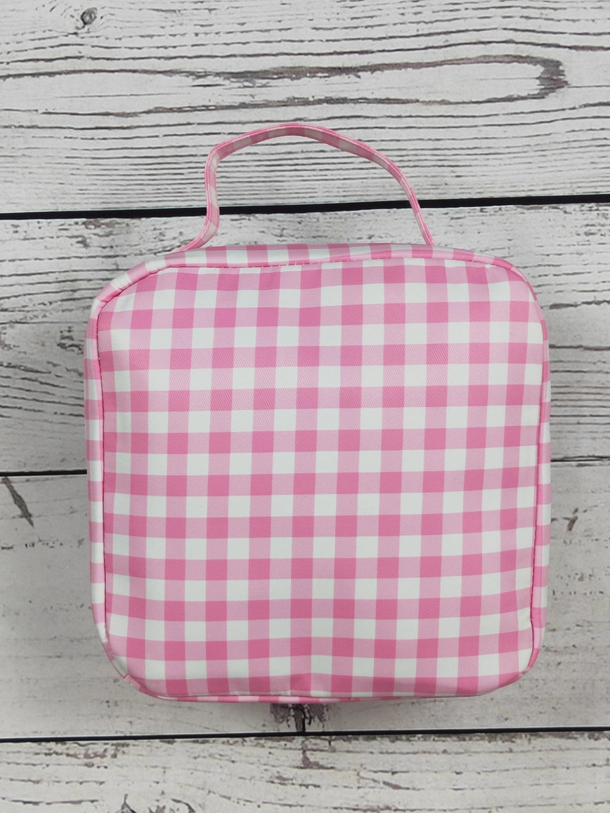 Plaid Ruffle Baby Girls Lunch Box Bag