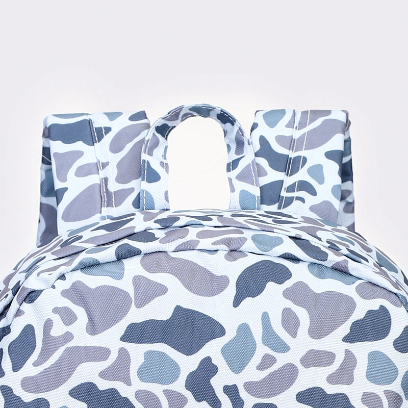 Camouflage Print Kids Canvas Backpack