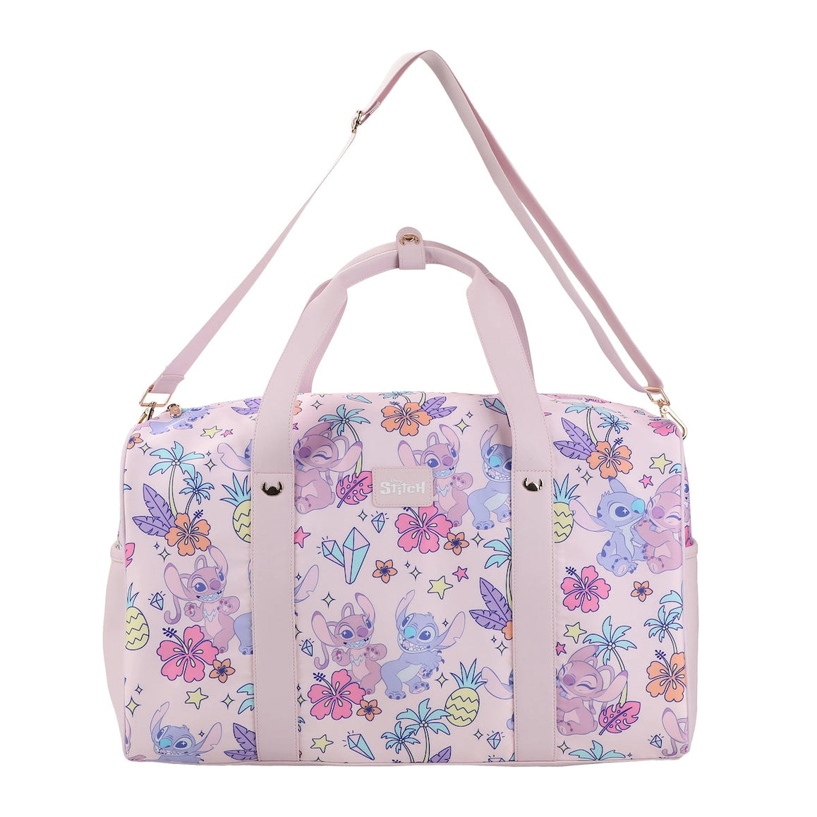 Disney Stitch & Angel Tropical Duffle Travel Bag