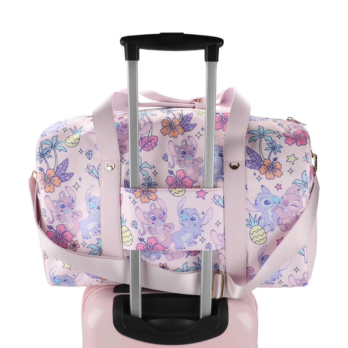 Disney Stitch & Angel Tropical Duffle Travel Bag